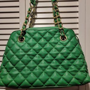 Green Banana Republic Quilted Handbag